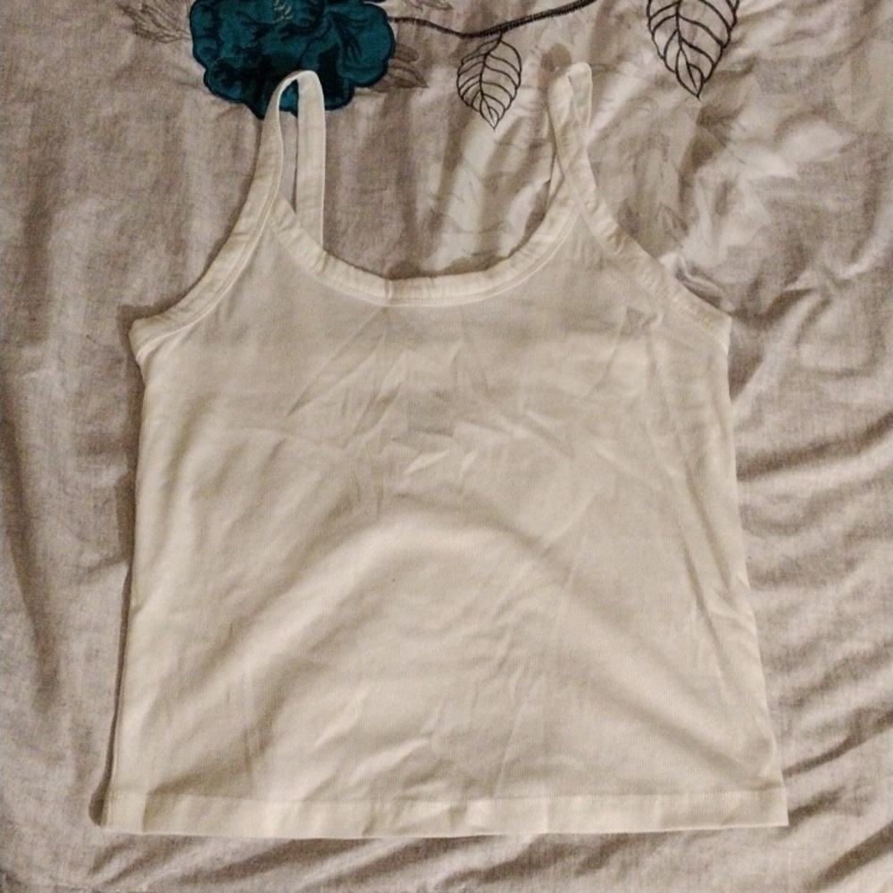Wild Fable, large, white, cropped tank top